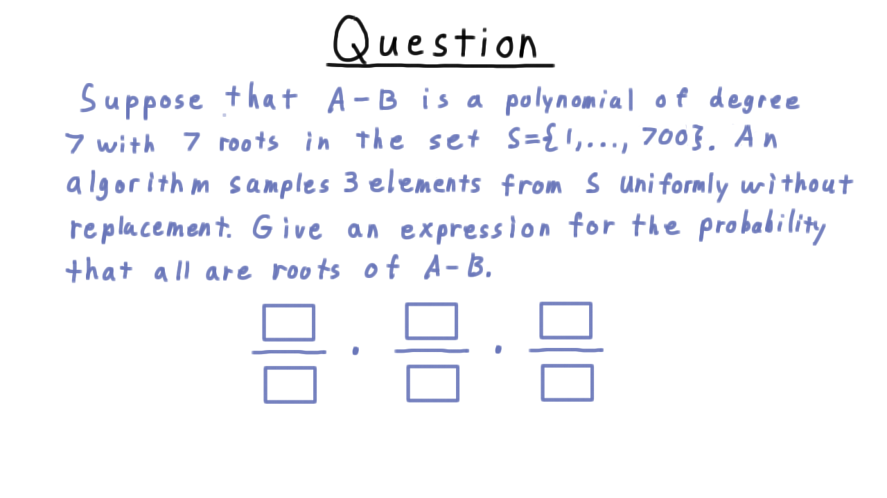SampleWithoutReplacementQuiz