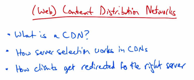 Web Content Distribution Networks Overview