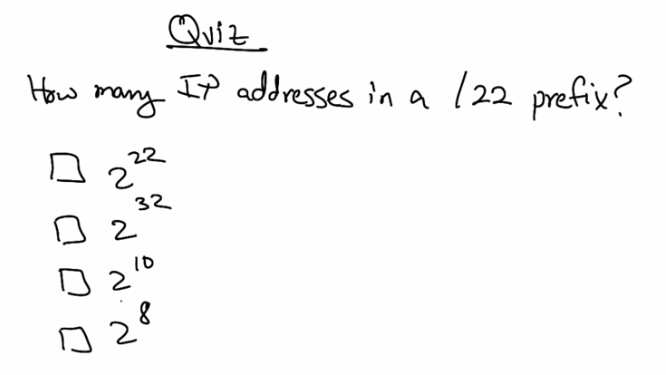 CIDR Quiz