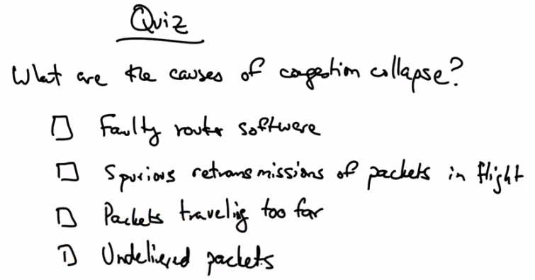 Congestion Collapse Quiz
