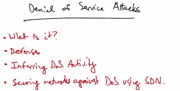 Denial of Service Attacks overview