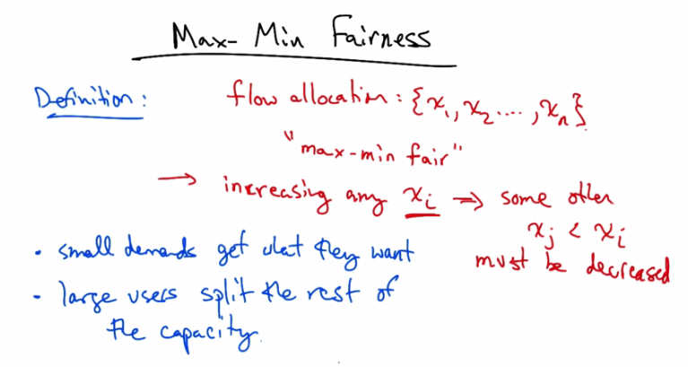 Max-Min Fairness Definition
