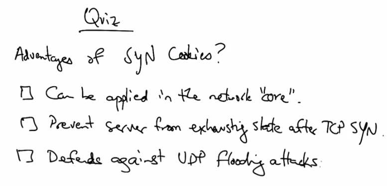 TCP SYN Cookie quiz